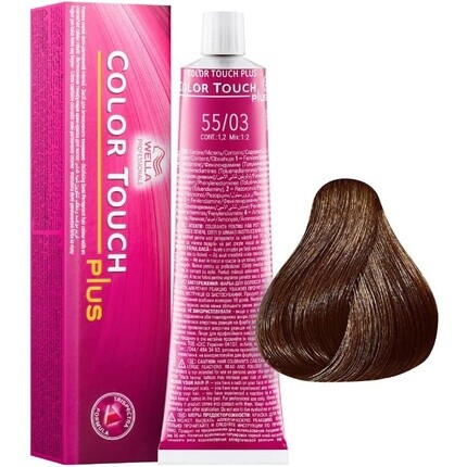 Полуперманентная краска для волос Professionals Touch Plus, номер 55/03, 50 мл, Wella
Полуперманентная краска для волос Professionals Touch Plus, номер 55/03, 50 мл, Wella
