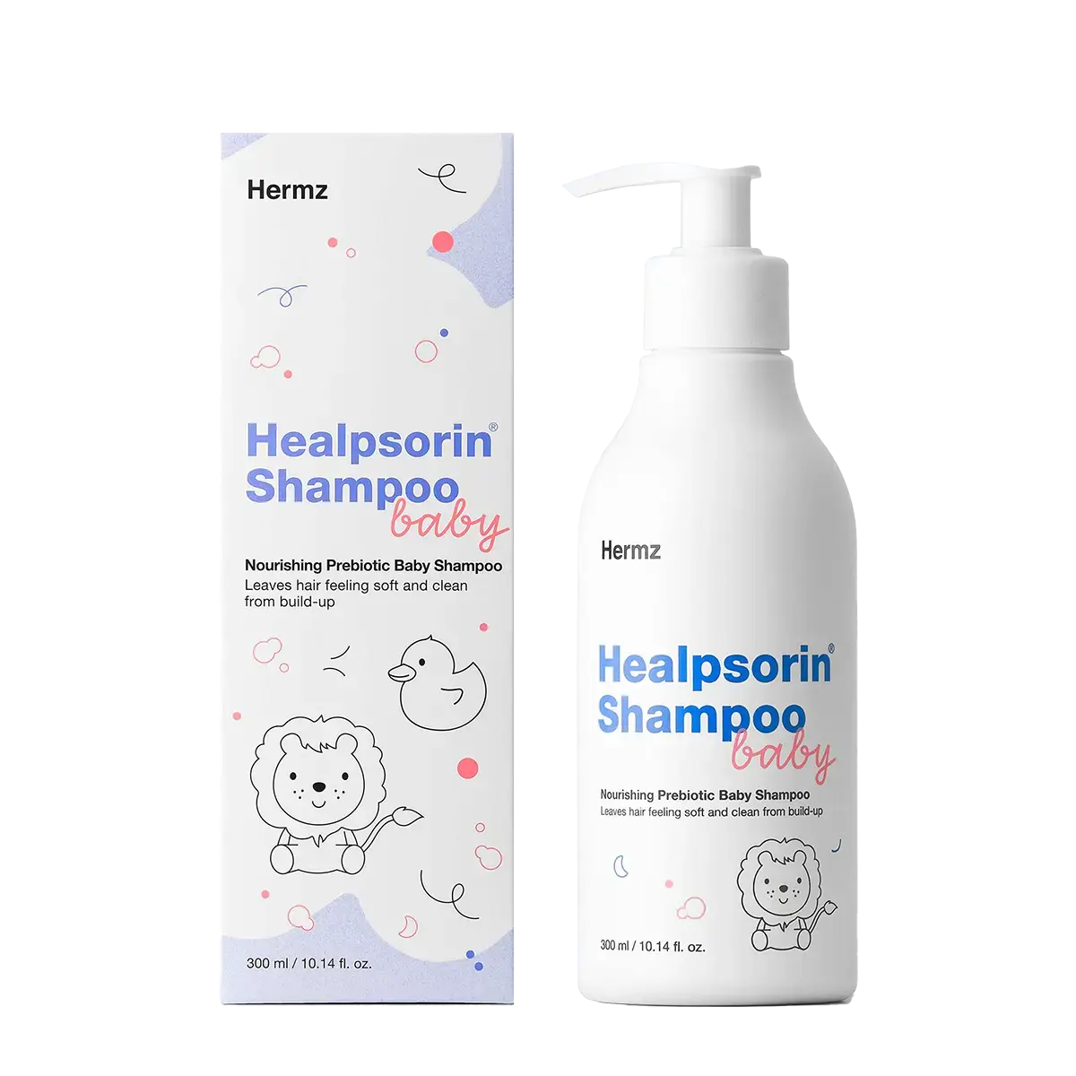 Нежный шампунь для волос детский Hermz Healpsorin, 300 мл
Нежный шампунь для волос детский Hermz Healpsorin, 300 мл