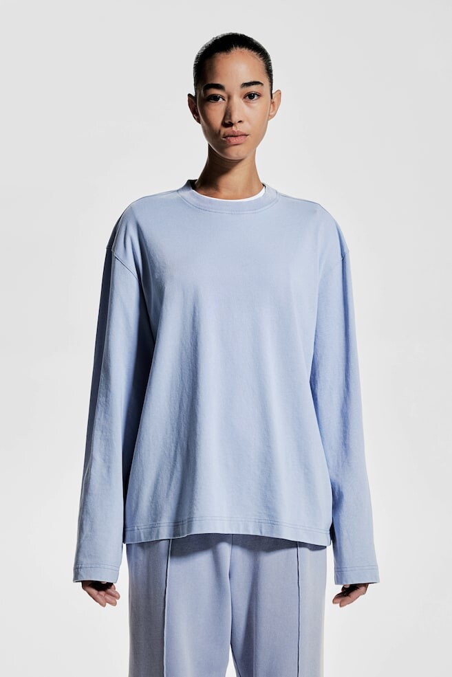 Спортивная рубашка с длинными рукавами из материала drymove H&M, голубой
Спортивная рубашка с длинными рукавами из материала drymove H&M, голубой