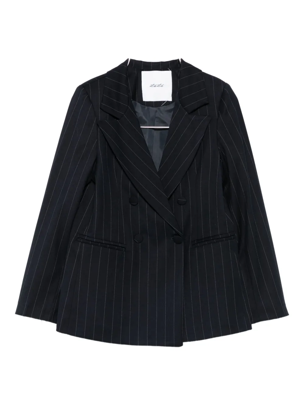 Двубортный пиджак в тонкую полоску Miss Grant Kids, синий
Двубортный пиджак в тонкую полоску Miss Grant Kids, синий