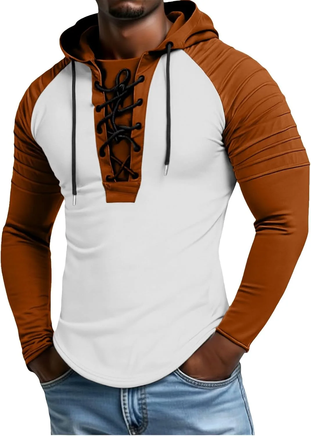 Мужская тактическая толстовка с капюшоном, ретро, с рукавом реглан и шнуровкой
Мужская тактическая толстовка с капюшоном, ретро, с рукавом реглан и шнуровкой