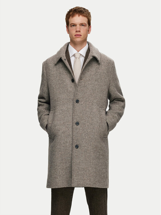 Шерстяное пальто стандартного кроя 16089348 Selected Homme, бежевый
Шерстяное пальто стандартного кроя 16089348 Selected Homme, бежевый