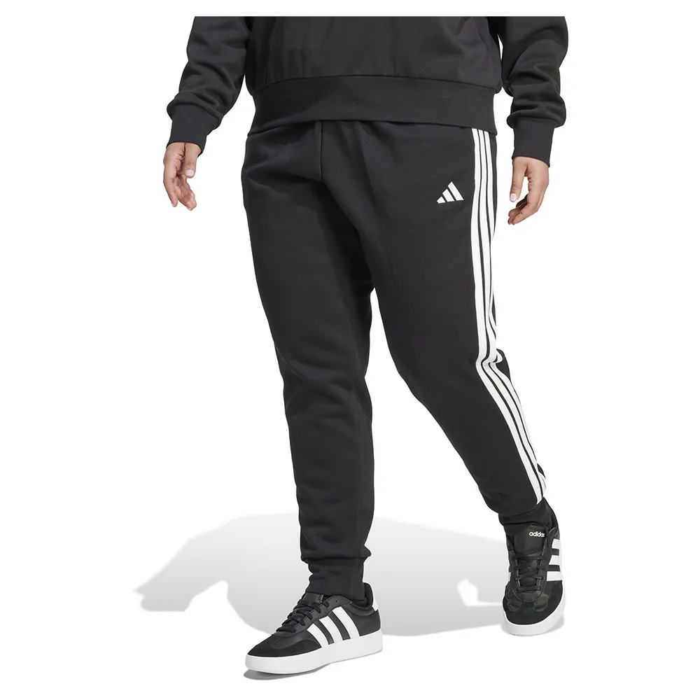 Джоггеры adidas Essentials 3 Stripes Fleece Slim Plus, черный 
Джоггеры adidas Essentials 3 Stripes Fleece Slim Plus, черный