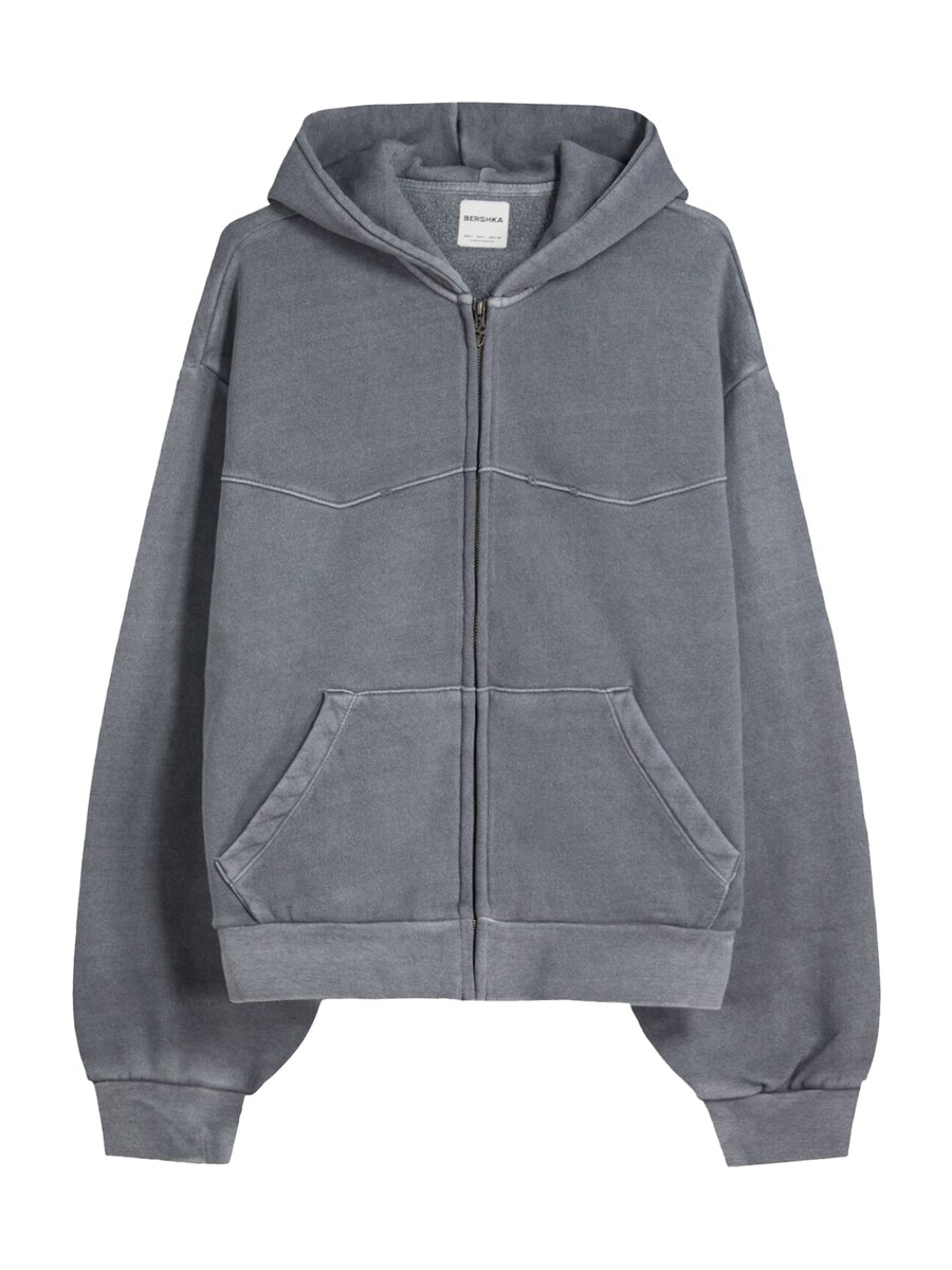 Худи с капюшоном на молнии Bershka, Dark grey
Худи с капюшоном на молнии Bershka, Dark grey