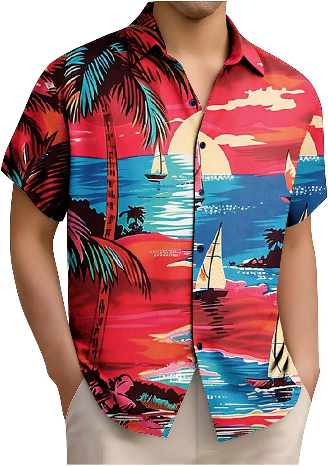 Мужская гавайская рубашка с тропическим цветочным принтом Xiaojmake
Мужская гавайская рубашка с тропическим цветочным принтом Xiaojmake