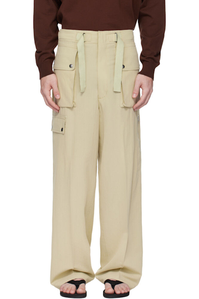 Легкие брюки-карго Viyella цвета хаки из хлопчатобумажной шерсти AURALEE
Легкие брюки-карго Viyella цвета хаки из хлопчатобумажной шерсти AURALEE