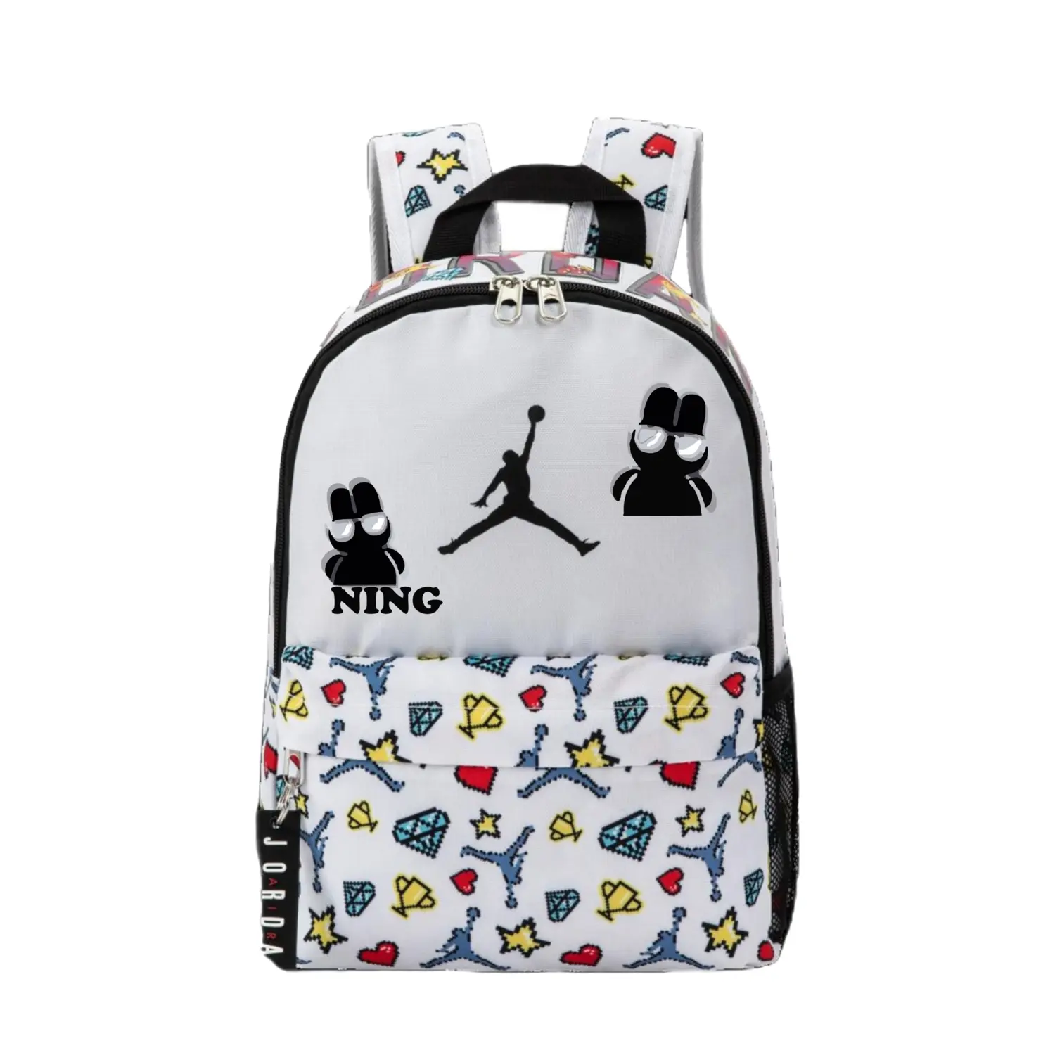 Jordan Полиэстеровый рюкзак унисекс белый, Big-Eyed Bunny
Jordan Полиэстеровый рюкзак унисекс белый, Big-Eyed Bunny