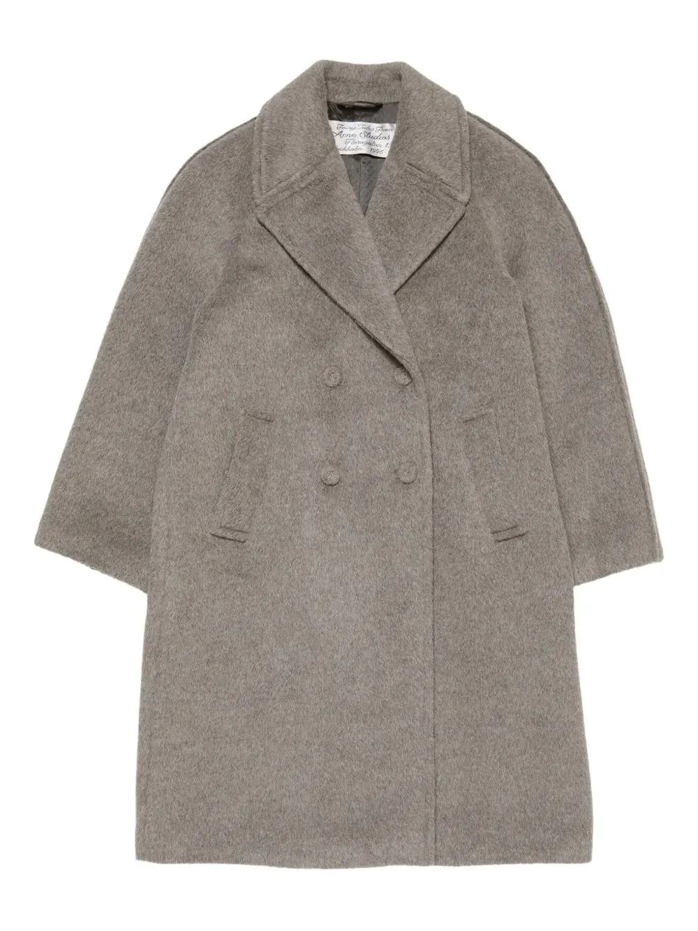 Двубортное пальто из смесовой шерсти Acne Studios, серый
Двубортное пальто из смесовой шерсти Acne Studios, серый