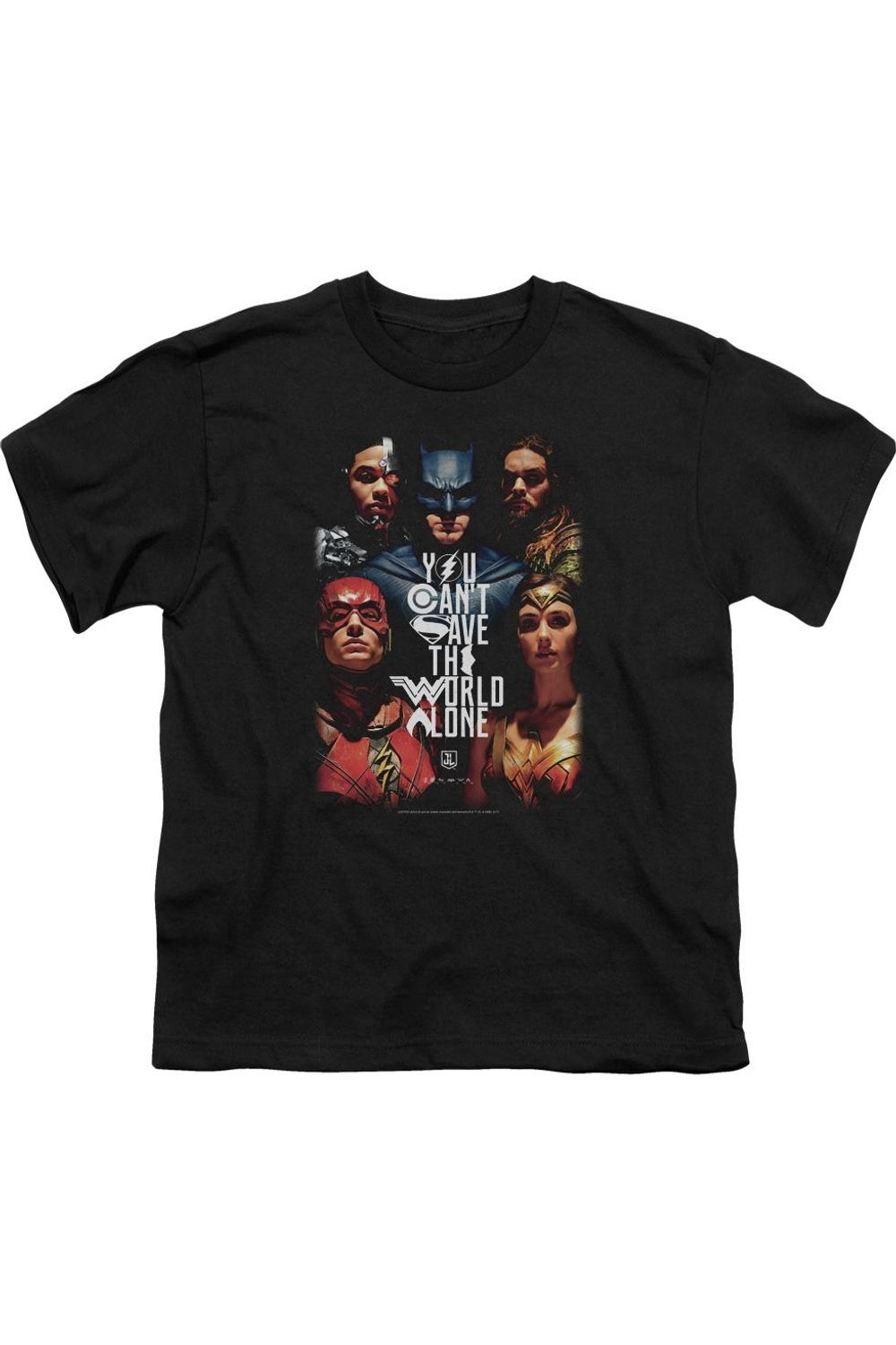 Футболка с коротким рукавом для подростков "Лига справедливости" с постером "Спасем мир" Gildan, черный
Футболка с коротким рукавом для подростков "Лига справедливости" с постером "Спасем мир" Gildan, черный