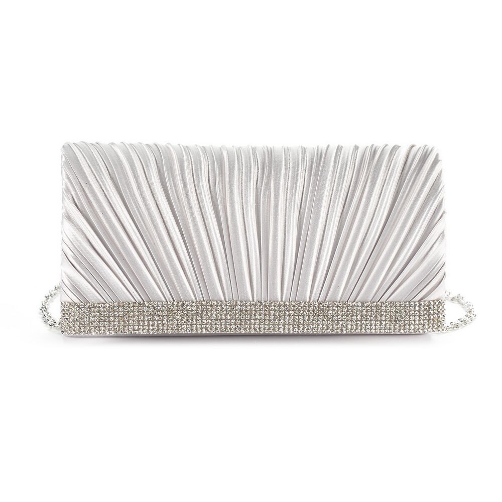 Плиссированный атласный клатч со стразами Gunne Sax от Jessica McClintock Chloe Gunne Sax by Jessica McClintock, цвет Silver, Серебристый, Плиссированный атласный клатч со стразами Gunne Sax от Jessica McClintock Chloe Gunne Sax by Jessica McClintock, цве
Плиссированный атласный клатч со стразами Gunne Sax от Jessica McClintock Chloe Gunne Sax by Jessica McClintock, цвет Silver, Серебристый, Плиссированный атласный клатч со стразами Gunne Sax от Jessica McClintock Chloe Gunne Sax by Jessica McClintock, цве