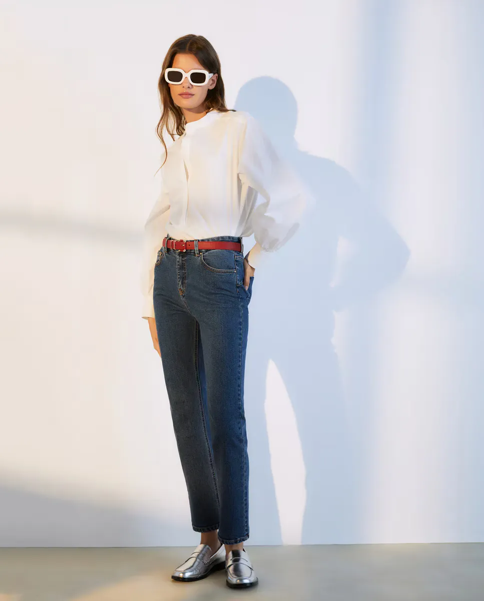 Застиранные женские джинсы пуш-ап Woman El Corte Inglés, синий
Застиранные женские джинсы пуш-ап Woman El Corte Inglés, синий