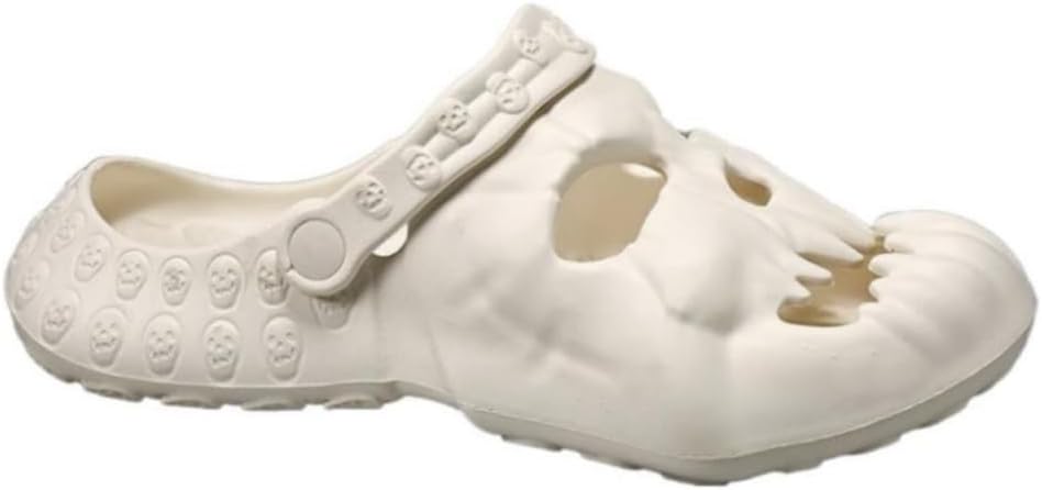 UIKGITP Унисекс Сабо с Черепом Женские Слайдеры с Черепом Женские Готические Сандалии Летние Удобные Тапочки Обувь в Стиле Хэллоуин, белый
UIKGITP Унисекс Сабо с Черепом Женские Слайдеры с Черепом Женские Готические Сандалии Летние Удобные Тапочки Обувь в Стиле Хэллоуин, белый