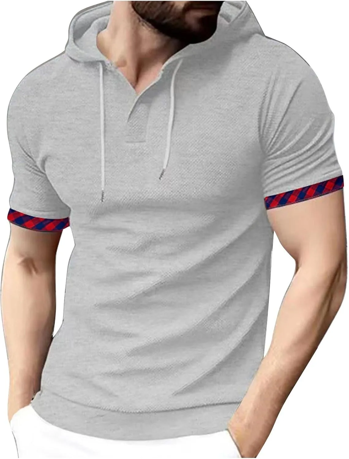 Мужская футболка с капюшоном и коротким рукавом
Мужская футболка с капюшоном и коротким рукавом