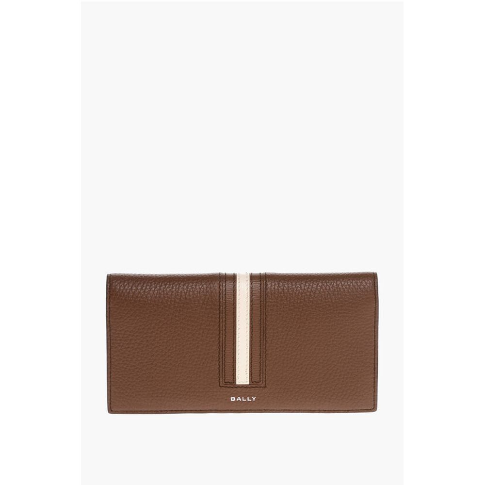 Текстурированный кожаный бумажник двойного сложения Bally, коричневый
Текстурированный кожаный бумажник двойного сложения Bally, коричневый