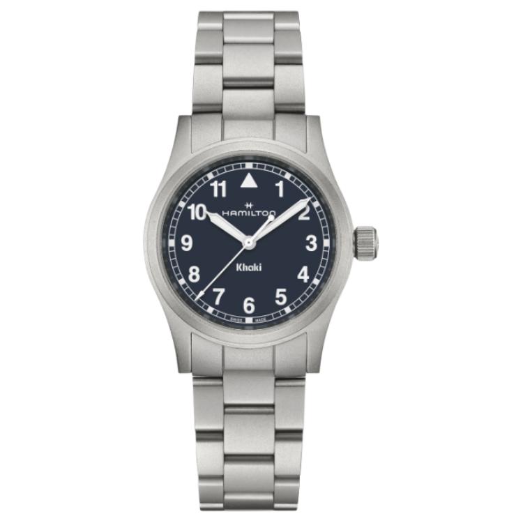 Hamilton Часы Khaki Field Series с кварцевым механизмом, унисекс, 33 мм, синий циферблат, корпус из нержавеющей стали
Hamilton Часы Khaki Field Series с кварцевым механизмом, унисекс, 33 мм, синий циферблат, корпус из нержавеющей стали