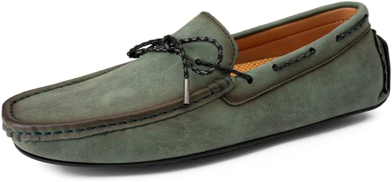 Мужские лоферы - классические повседневные туфли на шнуровке, мокасины, с круглым носком, резиновой подошвой, верх из замши, ретро-стиль для всех сезонов Hhhchpm, зеленый
Мужские лоферы - классические повседневные туфли на шнуровке, мокасины, с круглым носком, резиновой подошвой, верх из замши, ретро-стиль для всех сезонов Hhhchpm, зеленый