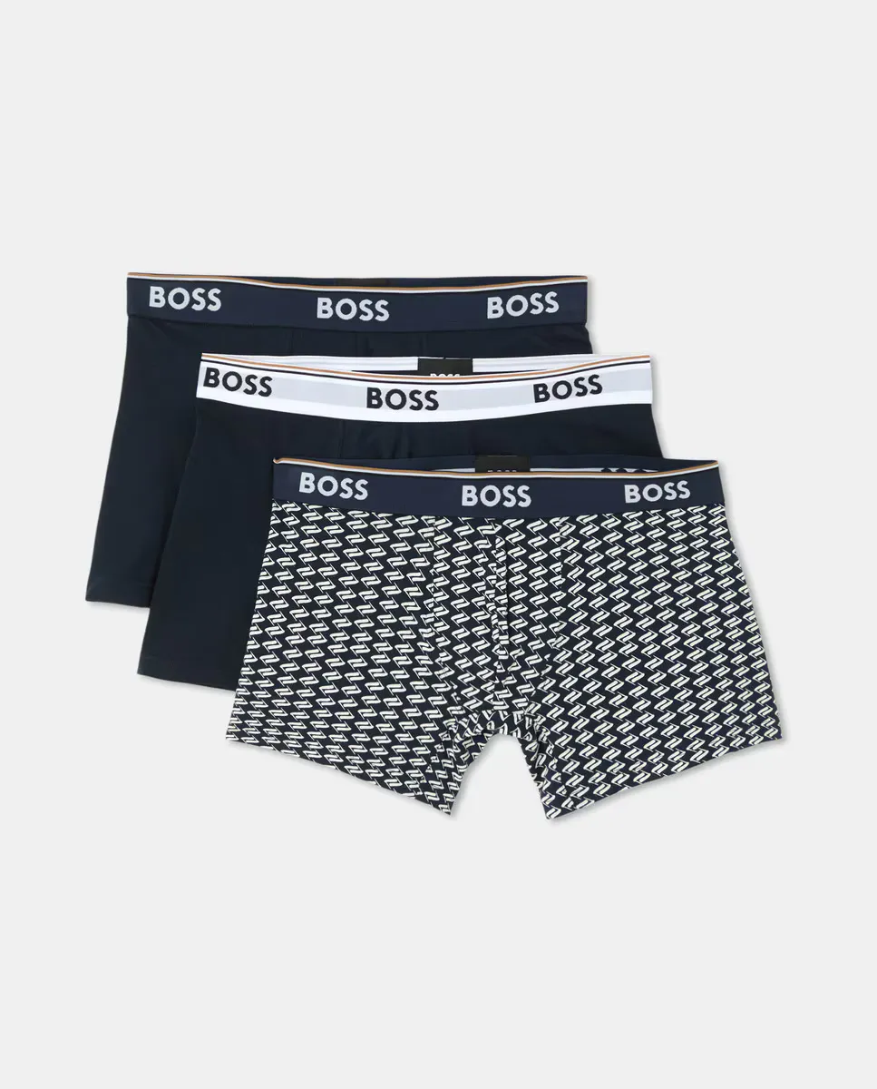 Упаковка из трех мужских хлопковых трусов-боксеров Boss, черный
Упаковка из трех мужских хлопковых трусов-боксеров Boss, черный