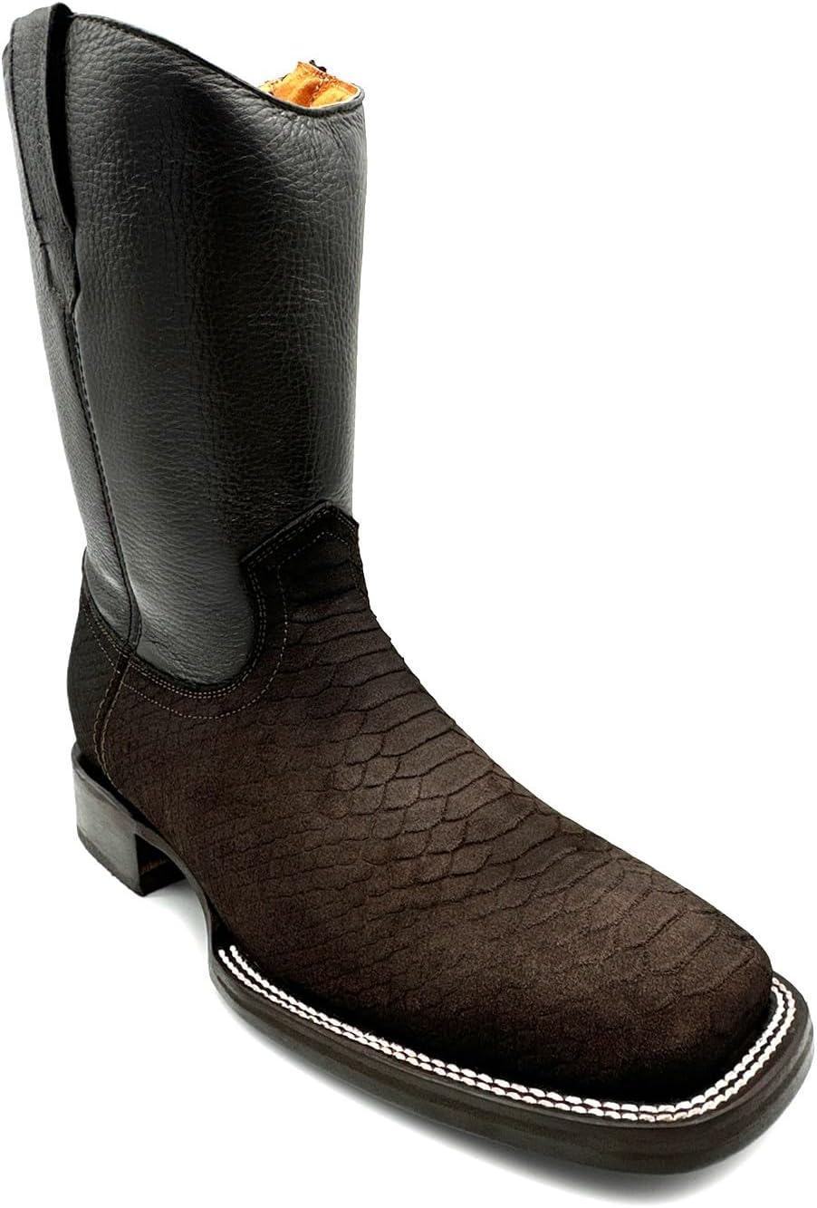 Мужские кожаные ботинки The Western Shops с тиснением под питона, змеиный принт, молния по всей стороне, квадратный носок, ковбойские вестерн-ботинки, Café
Мужские кожаные ботинки The Western Shops с тиснением под питона, змеиный принт, молния по всей стороне, квадратный носок, ковбойские вестерн-ботинки, Café