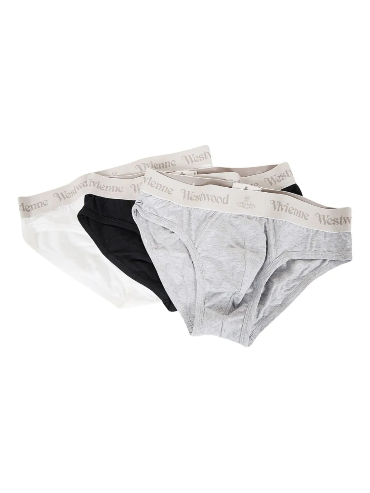 Трусы с логотипом на поясе (упаковка из трех шт.) Vivienne Westwood, серый
Трусы с логотипом на поясе (упаковка из трех шт.) Vivienne Westwood, серый