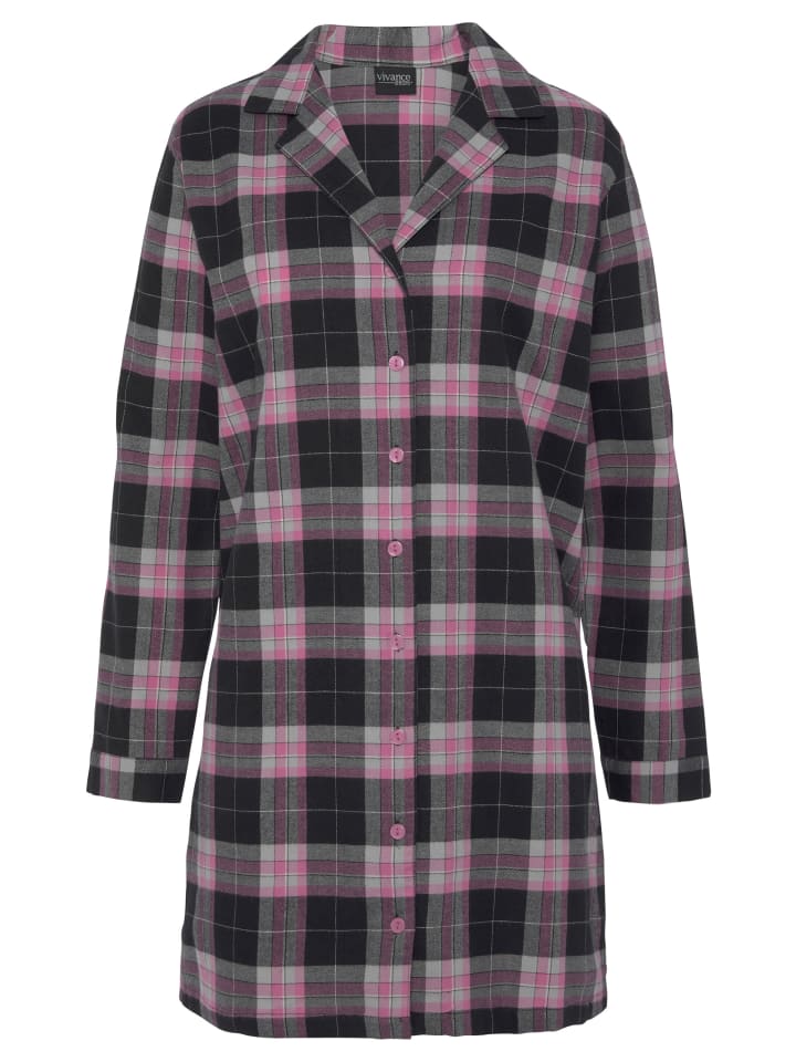 Ночная рубашка в розово-серую клетку VIVANCE DREAMS
Ночная рубашка в розово-серую клетку VIVANCE DREAMS