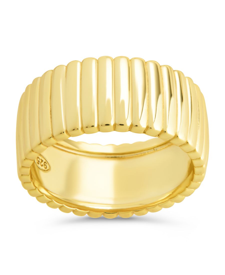 Кольцо с ребристой отделкой Robyn Sterling Forever, Gold
Кольцо с ребристой отделкой Robyn Sterling Forever, Gold