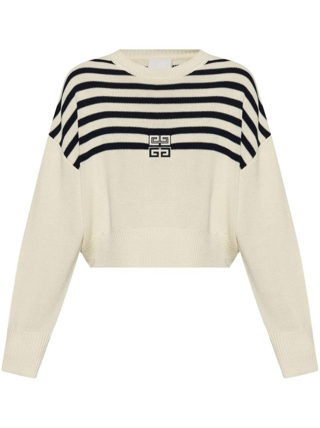 Givenchy джемпер в полоску с вышивкой 4G, белый
Givenchy джемпер в полоску с вышивкой 4G, белый