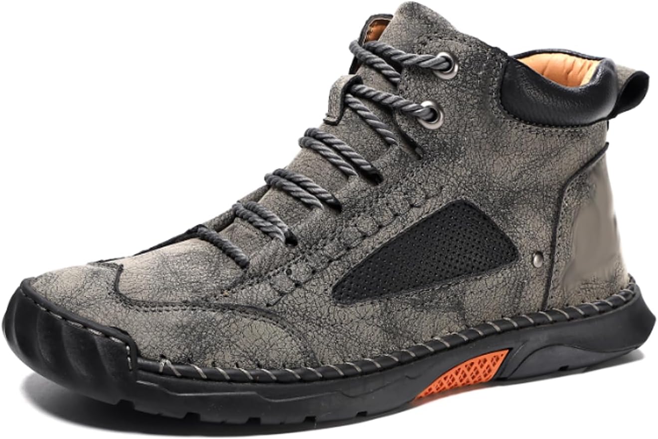 Мужские повседневные кожаные кроссовки ручной работы, средние, противоскользящие, дышащие, легкие, для улицы, ботинки чукка до щиколотки для вождения и прогулок Generic, серый
Мужские повседневные кожаные кроссовки ручной работы, средние, противоскользящие, дышащие, легкие, для улицы, ботинки чукка до щиколотки для вождения и прогулок Generic, серый