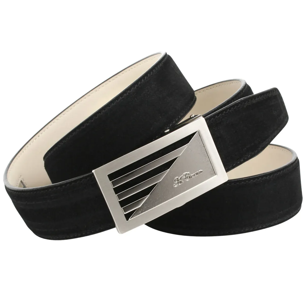 Ремень Anthoni Crown кожаный, из замши, черный, черный
Ремень Anthoni Crown кожаный, из замши, черный, черный