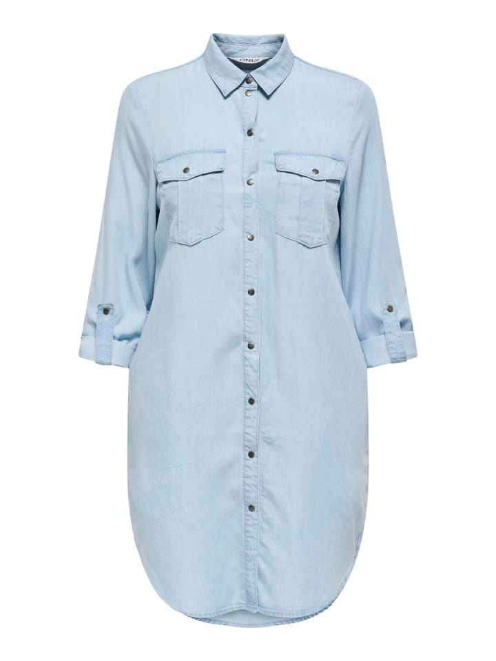 Платье до колена ONLY, светло-синий деним
Платье до колена ONLY, светло-синий деним