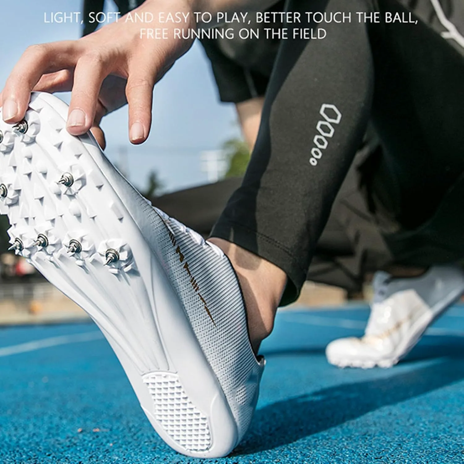 Беговые шиповки для легкой атлетики, кроссовки для бега с шипами, гоночные кроссовки, тренировочные, спринтерские, легкие, для студентов и соревнований Generic, белый
Беговые шиповки для легкой атлетики, кроссовки для бега с шипами, гоночные кроссовки, тренировочные, спринтерские, легкие, для студентов и соревнований Generic, белый