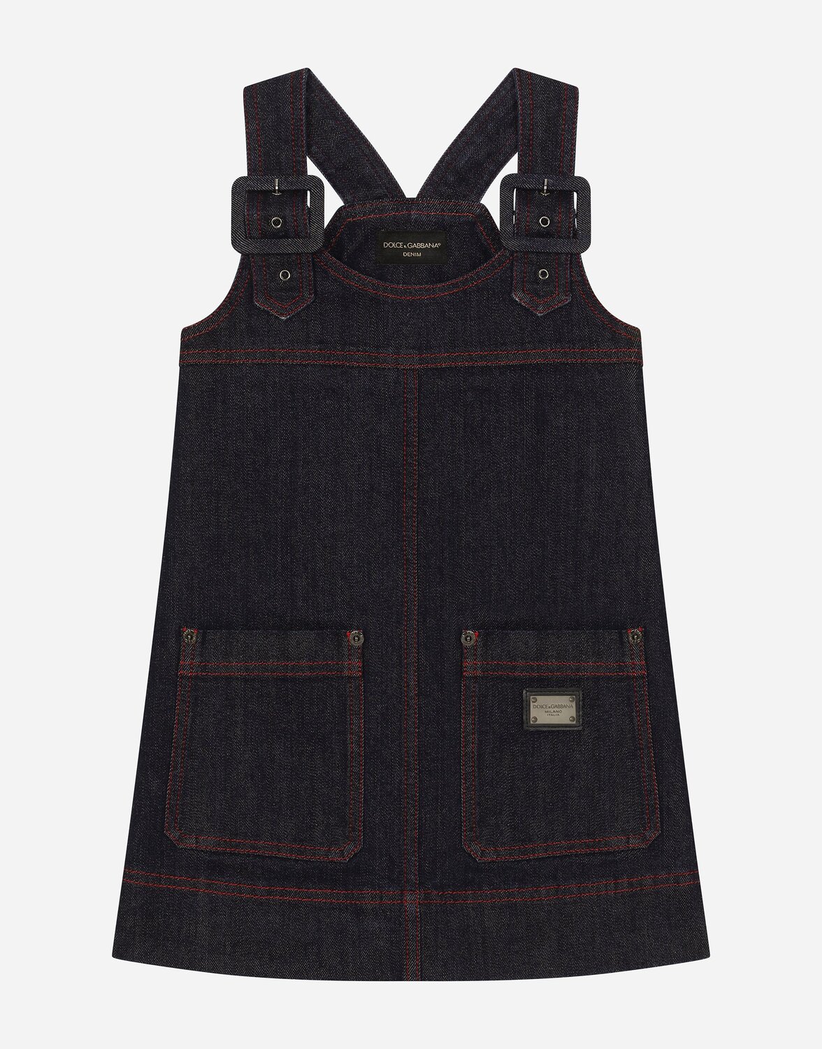 Джинсовое платье с фирменной нашивкой Dolce&Gabbana, мультиколор
Джинсовое платье с фирменной нашивкой Dolce&Gabbana, мультиколор