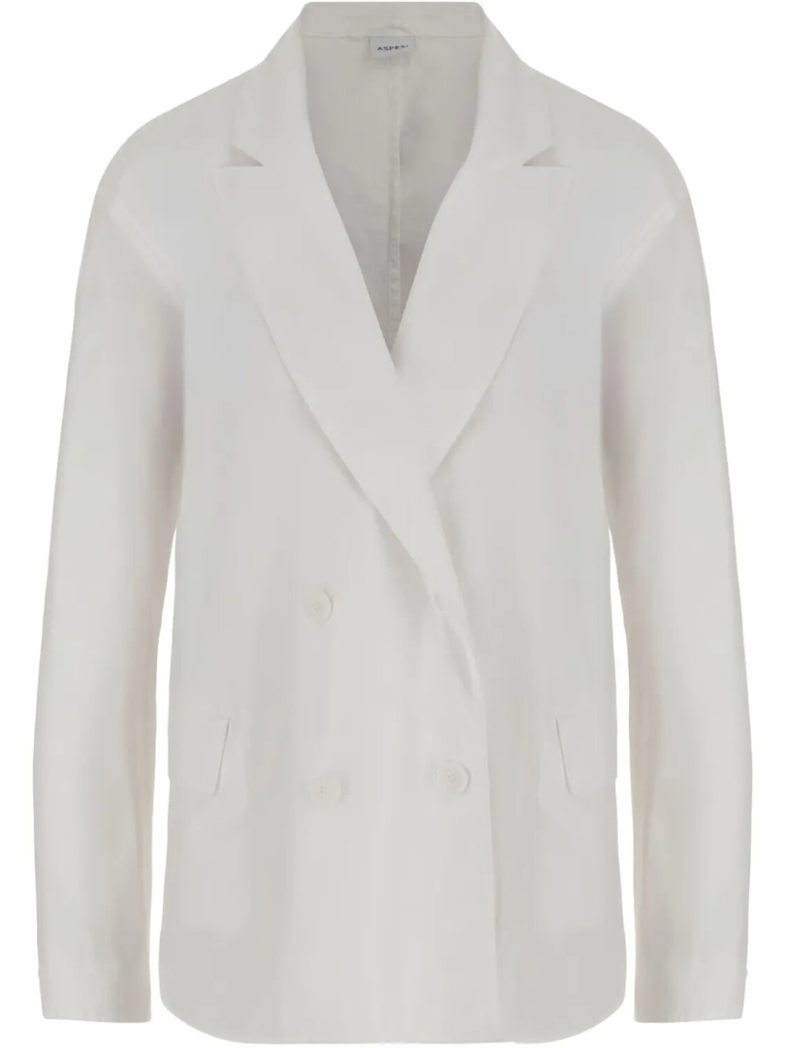 Двубортный хлопковый блейзер ASPESI, белый
Двубортный хлопковый блейзер ASPESI, белый