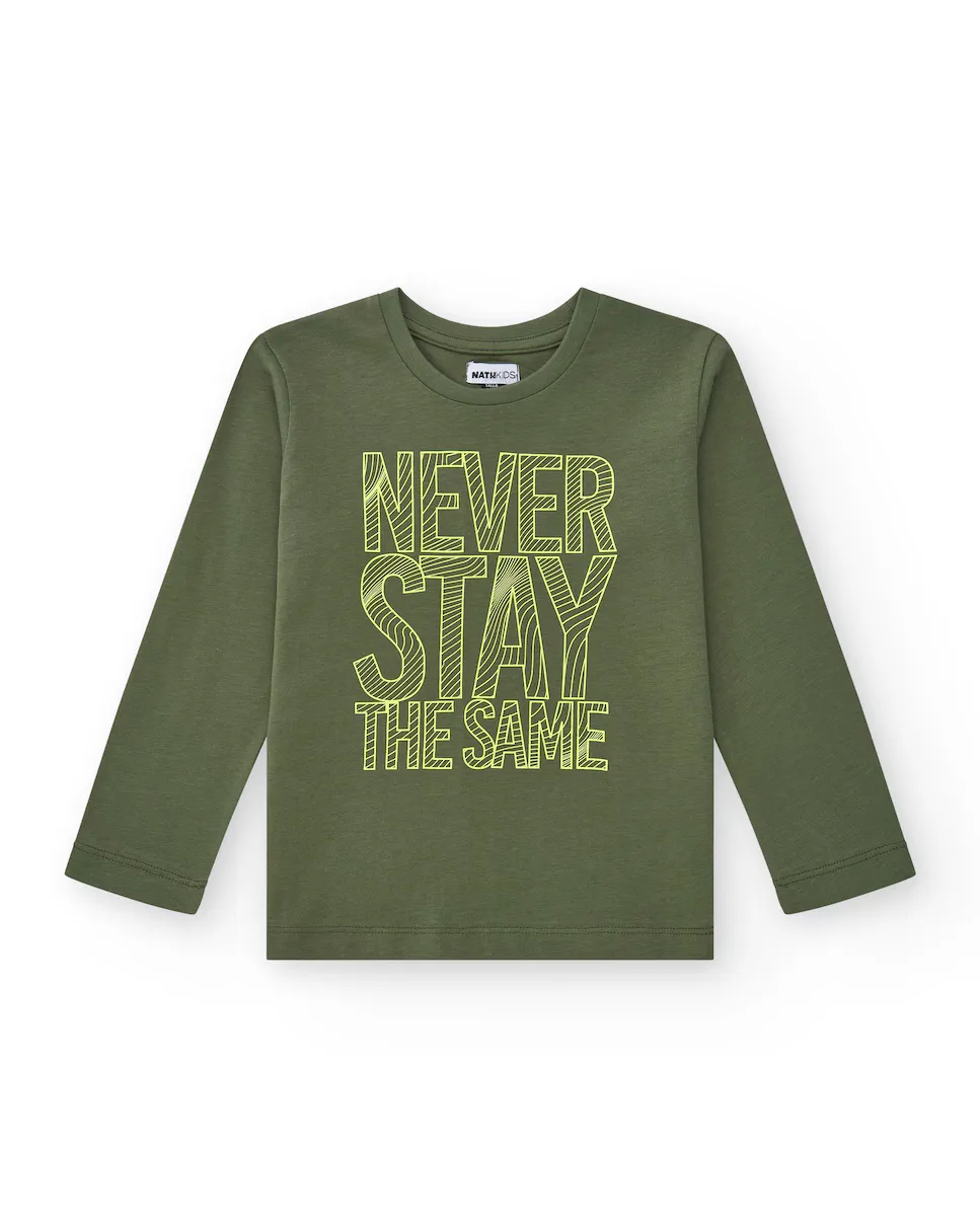 Футболка для мальчика с длинными рукавами и надписью спереди Tuc tuc, зеленый
Футболка для мальчика с длинными рукавами и надписью спереди Tuc tuc, зеленый