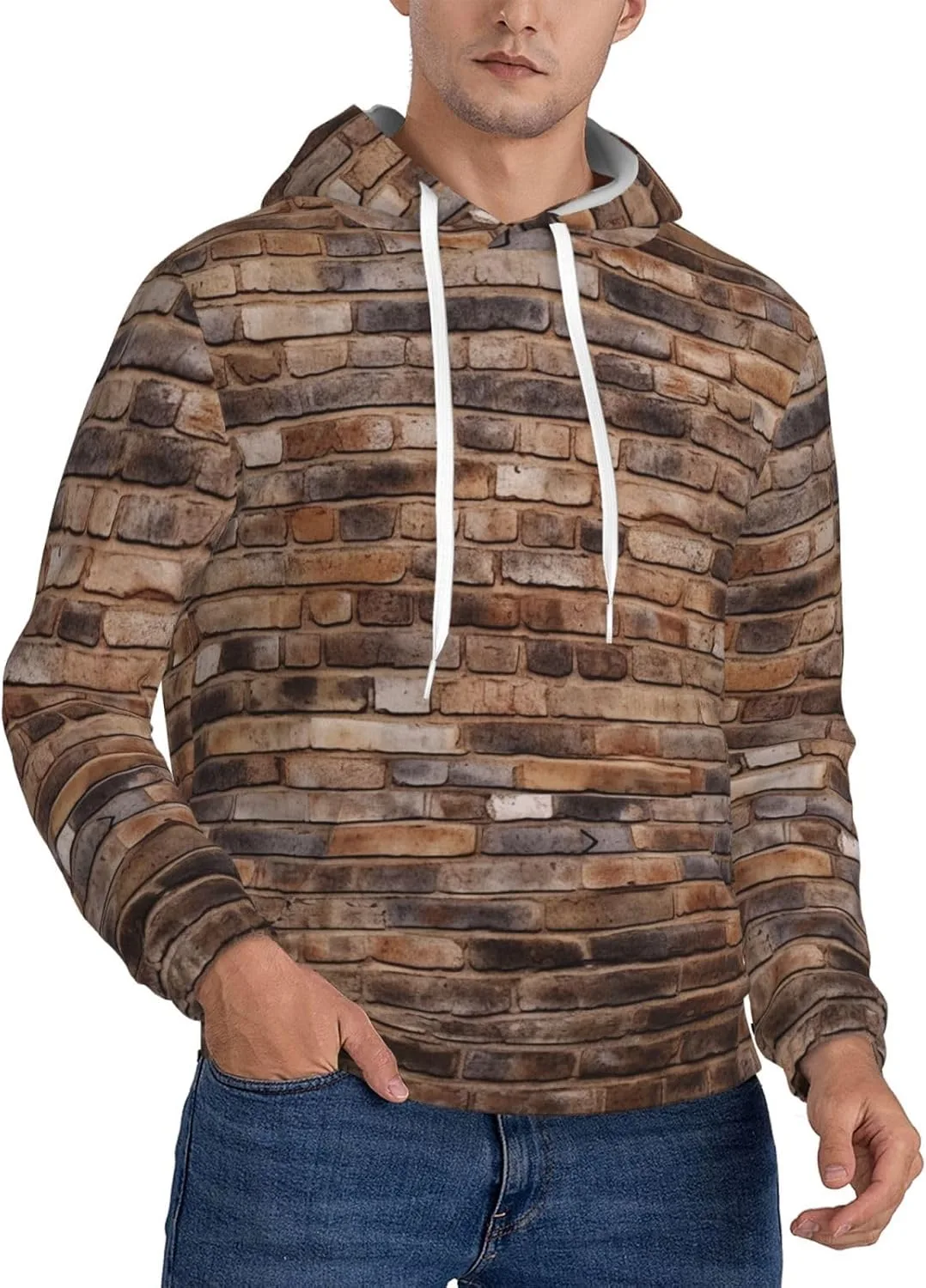 Мужская флисовая толстовка с капюшоном Brick wall FHEBNDS
Мужская флисовая толстовка с капюшоном Brick wall FHEBNDS