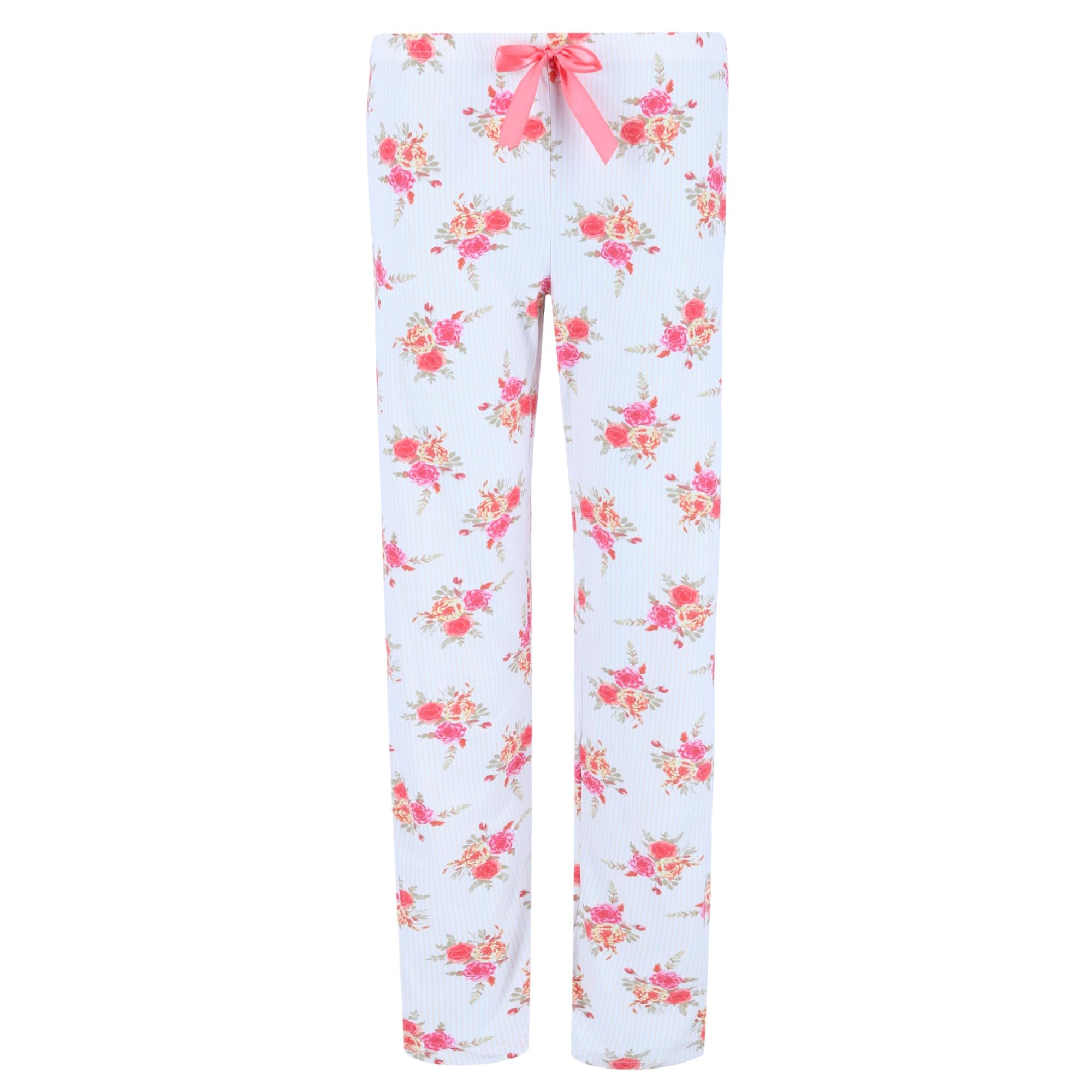 Женские пижамные штаны с цветочным принтом Elegant Emily, белый
Женские пижамные штаны с цветочным принтом Elegant Emily, белый