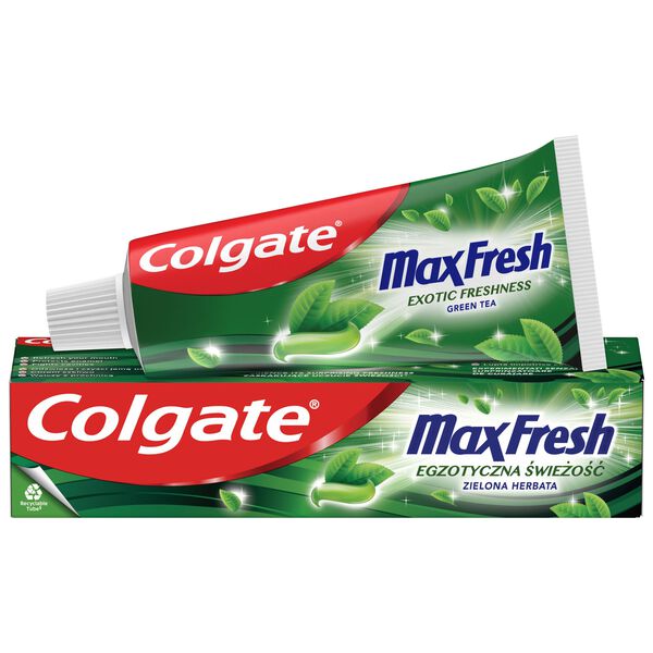 Зубная паста, 75 мл Colgate Max fresh exotic freshness green tea
Зубная паста, 75 мл Colgate Max fresh exotic freshness green tea