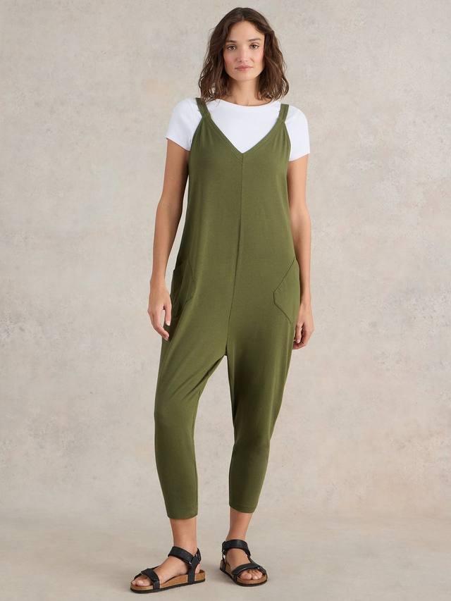 Комбинезон из джерси с напуском selina White Stuff, хаки
Комбинезон из джерси с напуском selina White Stuff, хаки