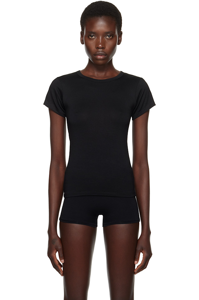 Облегающая футболка с круглым вырезом и коротким рукавом Éterne, черный
Облегающая футболка с круглым вырезом и коротким рукавом Éterne, черный