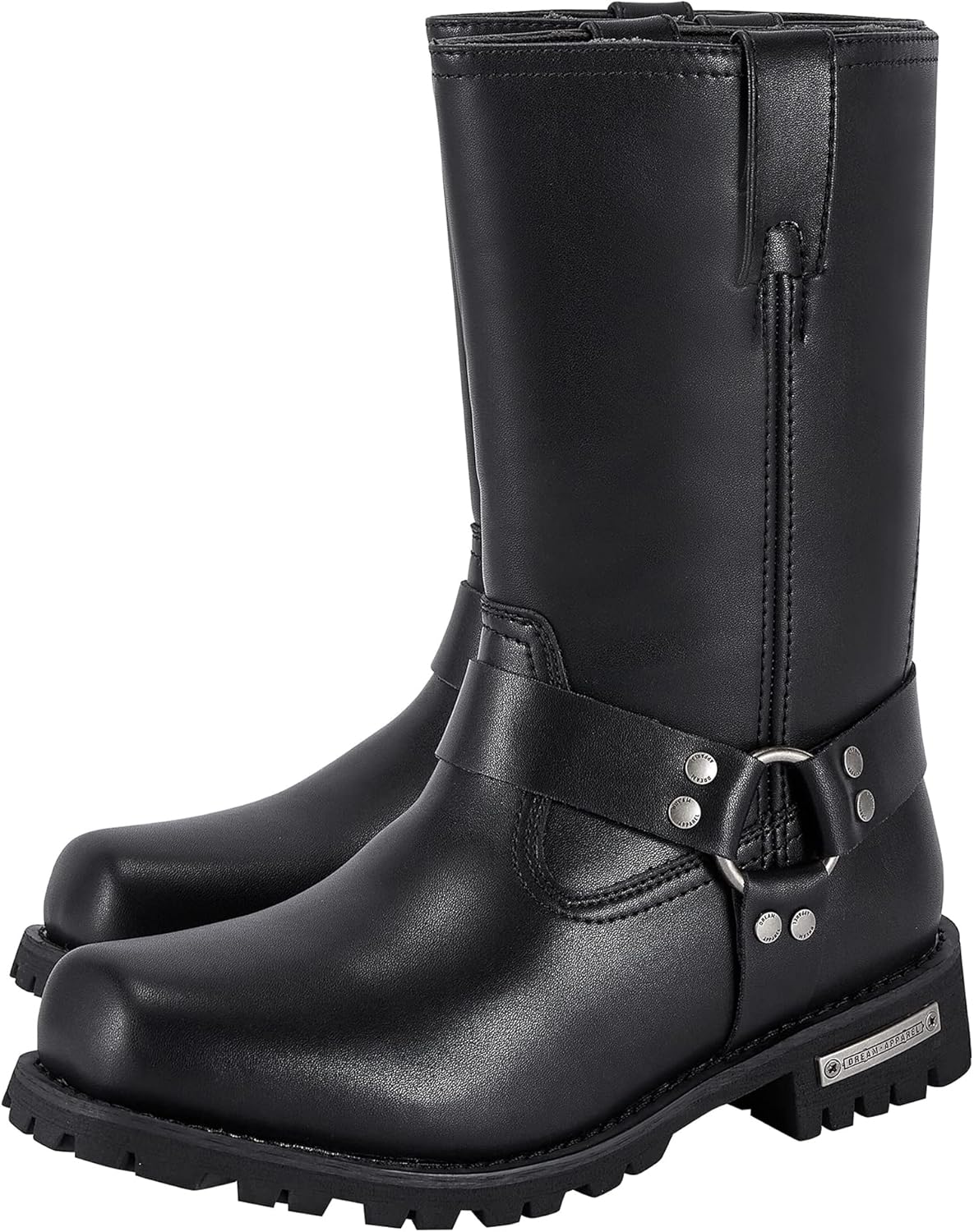 Мужские мотоциклетные ботинки Dream Apparel с ремнем, 28 см, для байкеров, квадратный носок, водонепроницаемые, черные, из искусственной кожи, средние по высоте, до колена
Мужские мотоциклетные ботинки Dream Apparel с ремнем, 28 см, для байкеров, квадратный носок, водонепроницаемые, черные, из искусственной кожи, средние по высоте, до колена