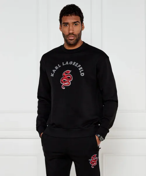 Толстовка Loose fit Karl Lagerfeld, черный 
Толстовка Loose fit Karl Lagerfeld, черный