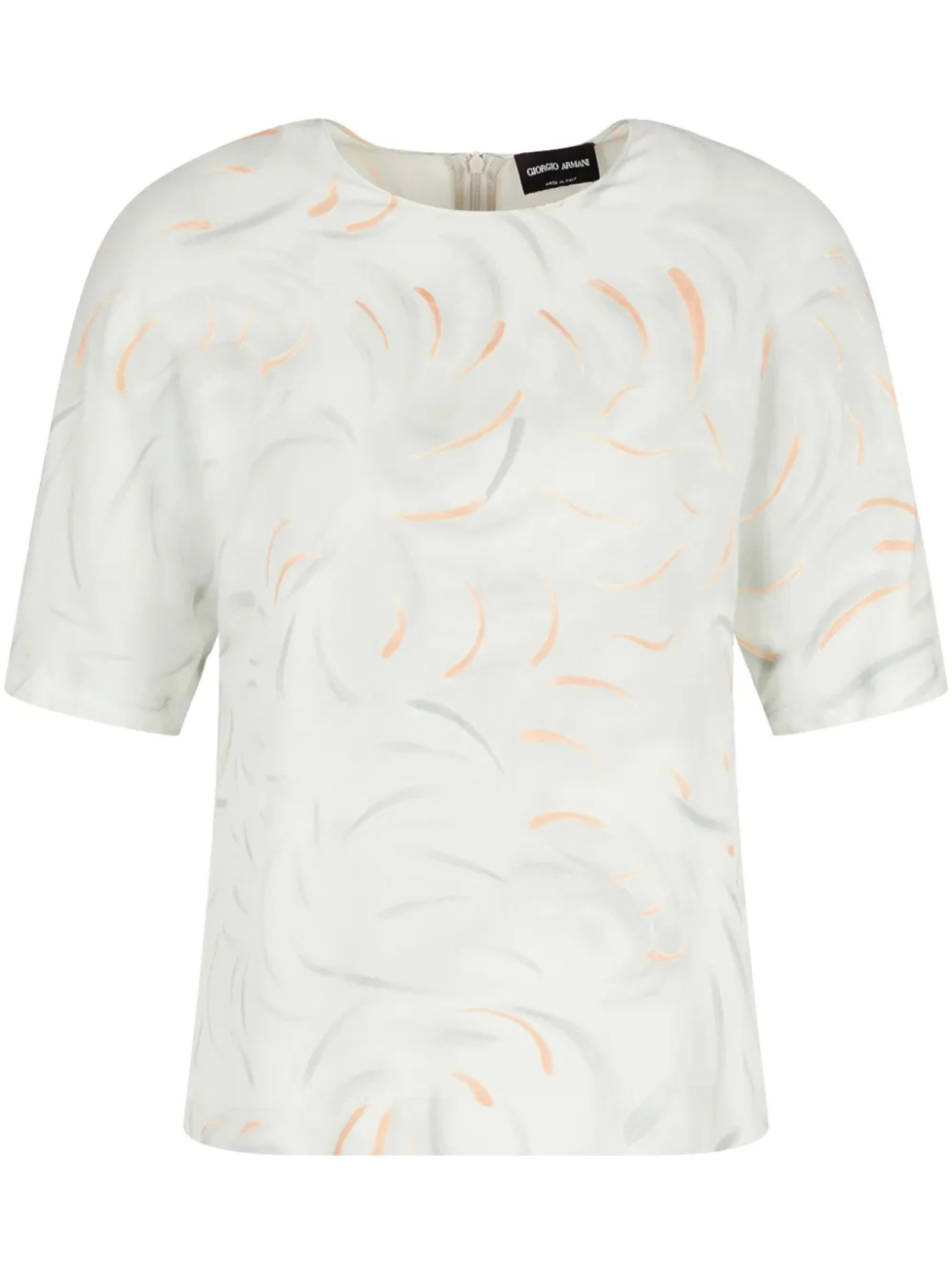 Giorgio Armani шелковая футболка, серый 
Giorgio Armani шелковая футболка, серый