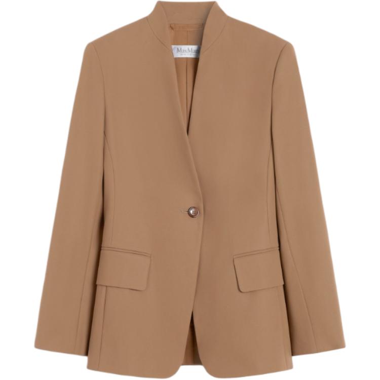 Куртка с воротником-стойкой на одной пуговице MaxMara, коричневый
Куртка с воротником-стойкой на одной пуговице MaxMara, коричневый