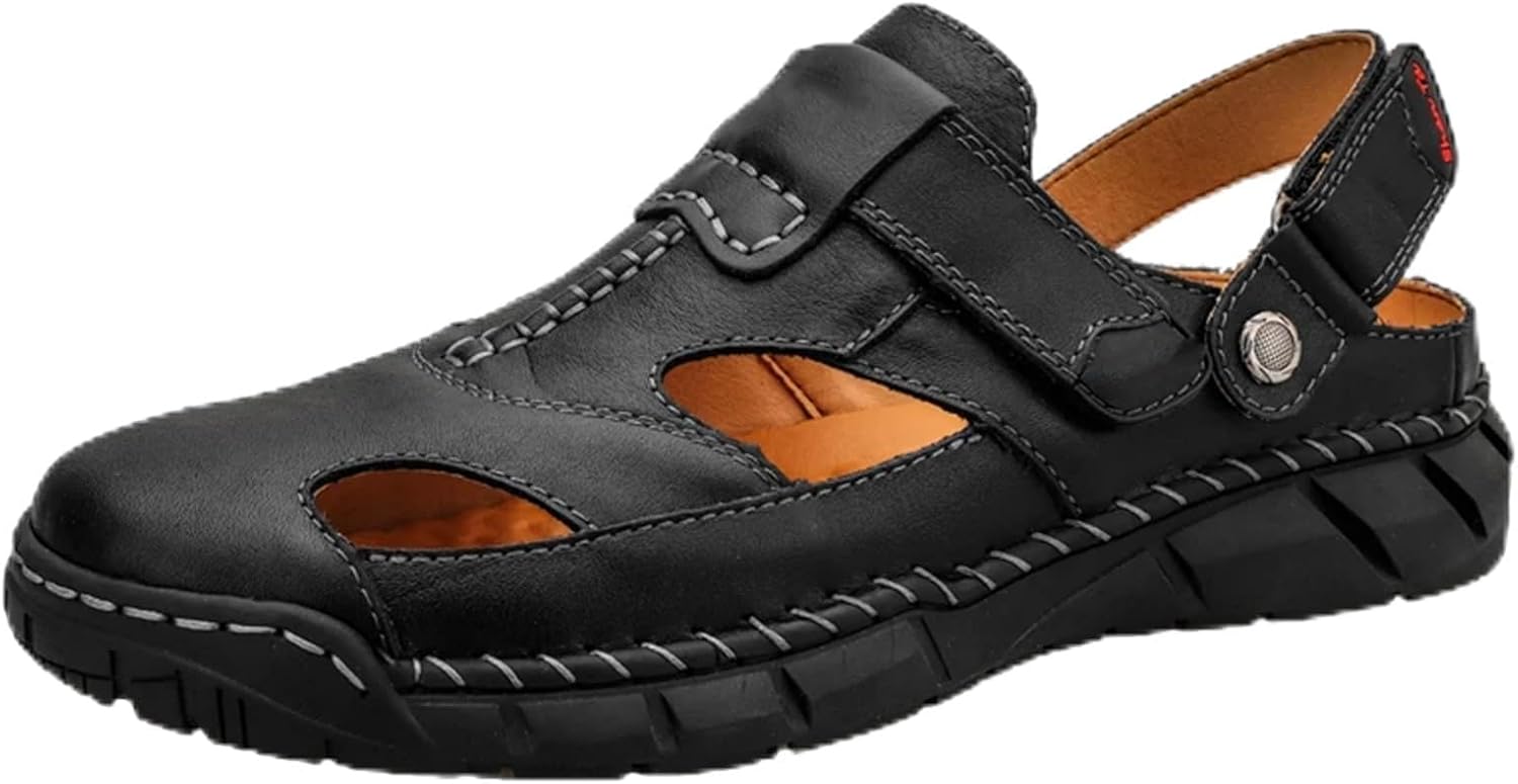 Мужские сандалии летние мягкая кожаная обувь для пляжа Generic, черный
Мужские сандалии летние мягкая кожаная обувь для пляжа Generic, черный