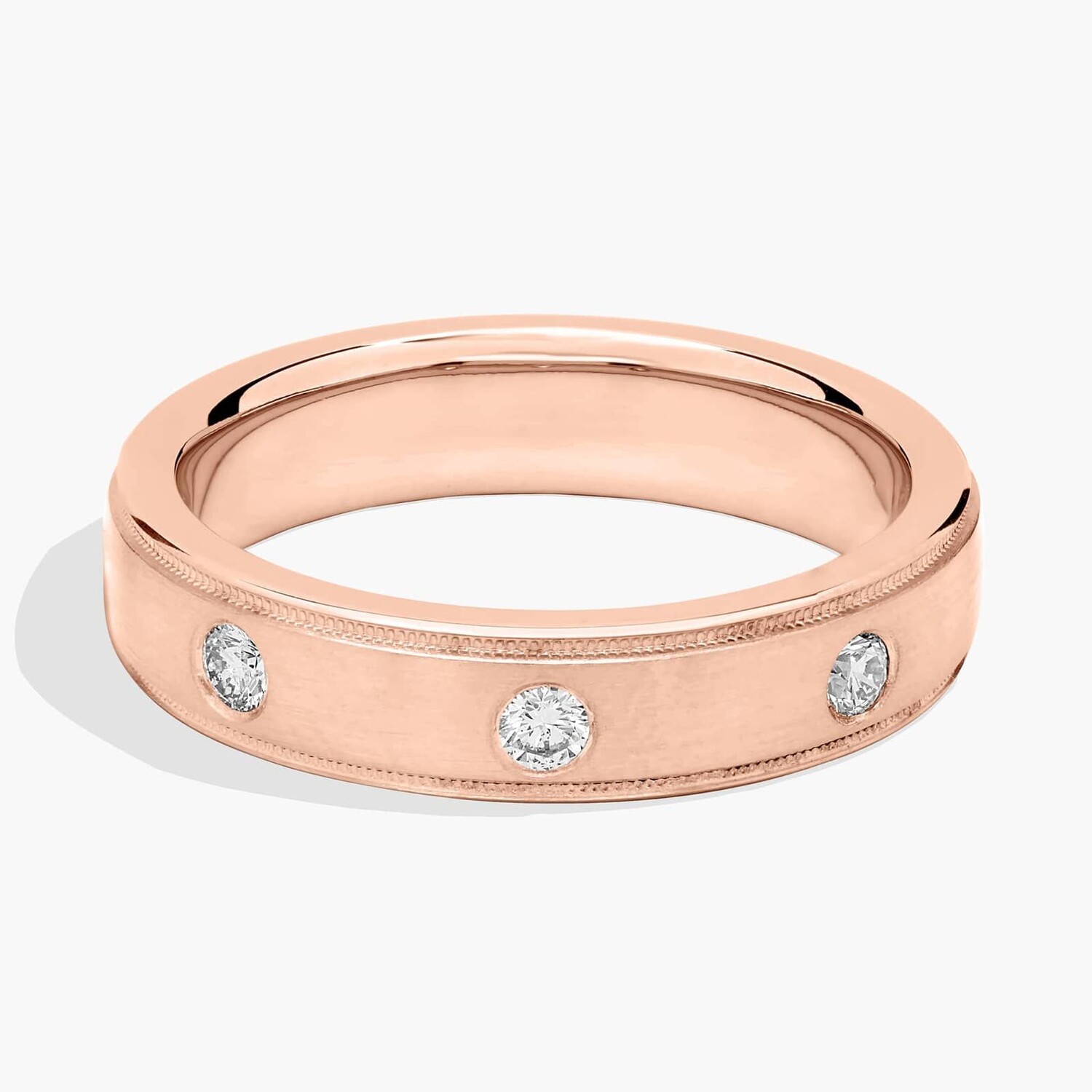 Обручальное кольцо с бриллиантами Milgrain Burnished Set из розового золота 14 карат (5 мм, 1/5 карата, двойной) Blue Nile
Обручальное кольцо с бриллиантами Milgrain Burnished Set из розового золота 14 карат (5 мм, 1/5 карата, двойной) Blue Nile