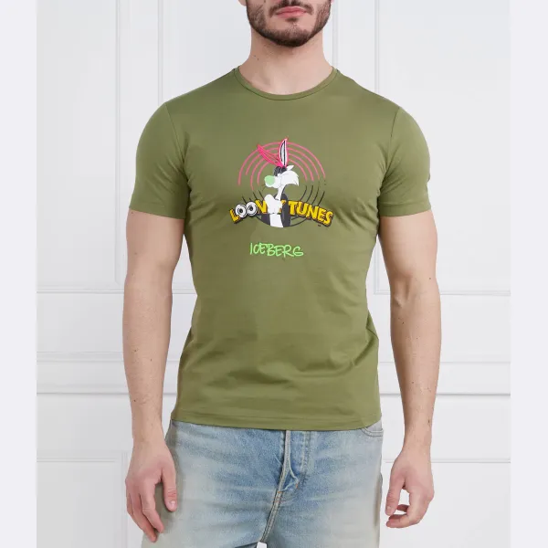 Футболка стандартного кроя Iceberg, хаки
Футболка стандартного кроя Iceberg, хаки