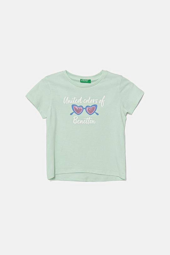 Детская хлопковая футболка United Colors Of Benetton, зеленый
Детская хлопковая футболка United Colors Of Benetton, зеленый