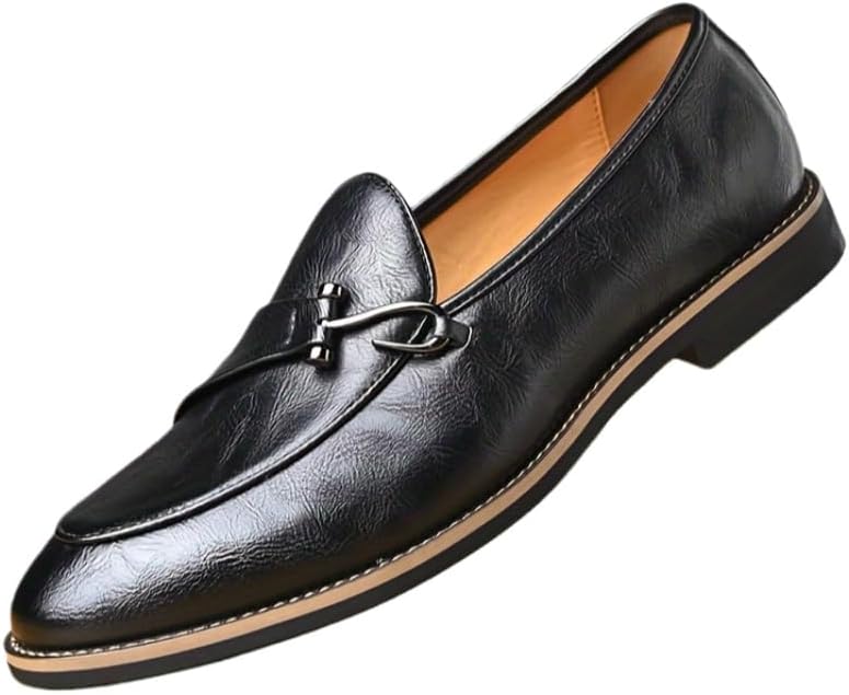 Мужские лоферы с круглым носком Верхняя часть с металлическими крючками Легкие, удобные с резиновой подошвой Большой размер Fusecottc, черный
Мужские лоферы с круглым носком Верхняя часть с металлическими крючками Легкие, удобные с резиновой подошвой Большой размер Fusecottc, черный