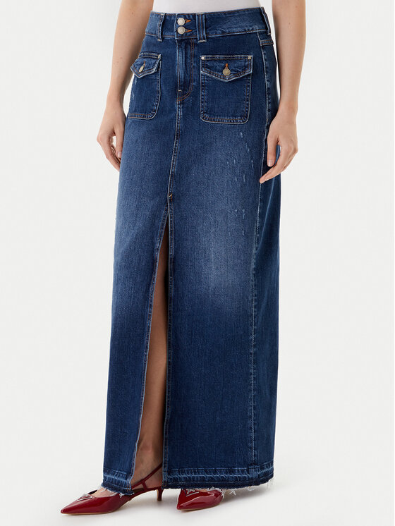 Джинсовая юбка обычного кроя W5YD63 D5QP3 Guess, синий
Джинсовая юбка обычного кроя W5YD63 D5QP3 Guess, синий