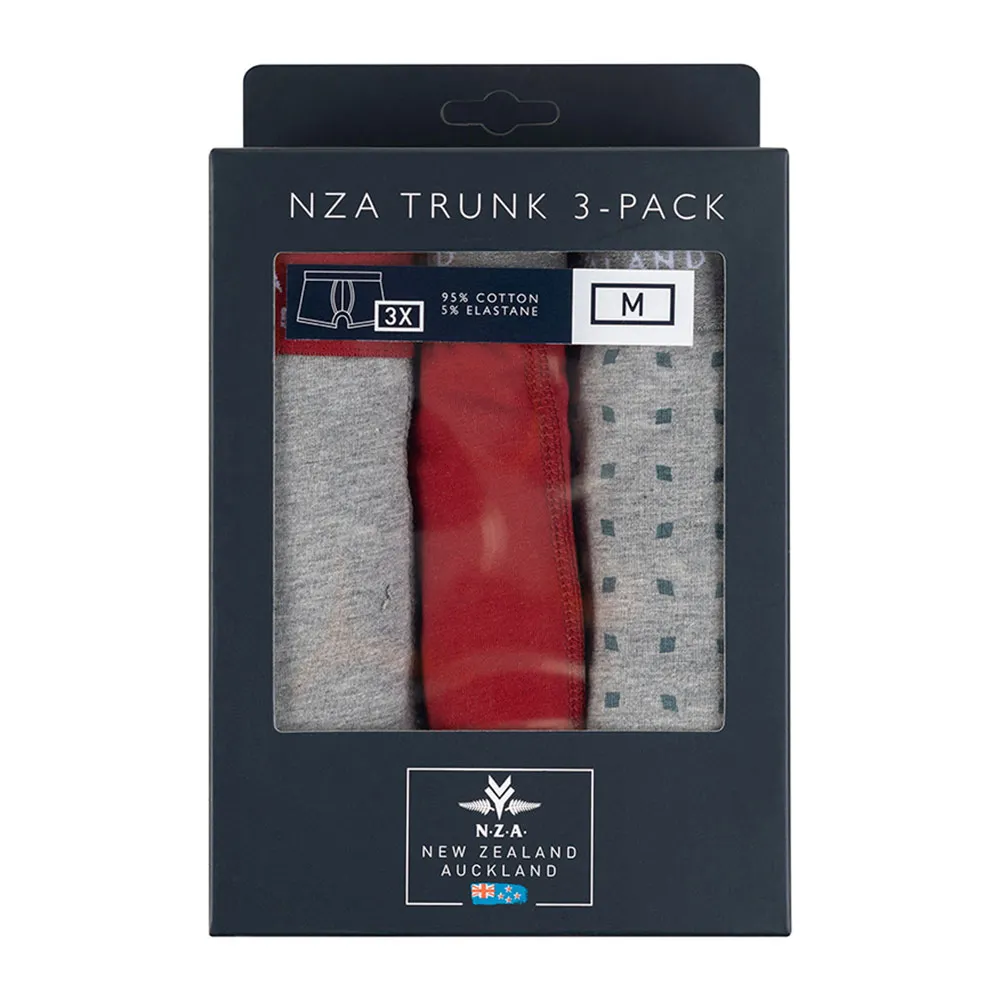 Трусы-боксеры Nza New Zealand Marcus 3 units, серый/красный
Трусы-боксеры Nza New Zealand Marcus 3 units, серый/красный