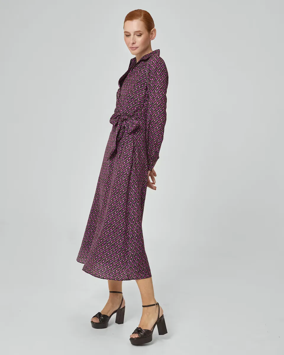 Рубашечное платье с геометрическим принтом Dolores Promesas, фуксия
Рубашечное платье с геометрическим принтом Dolores Promesas, фуксия